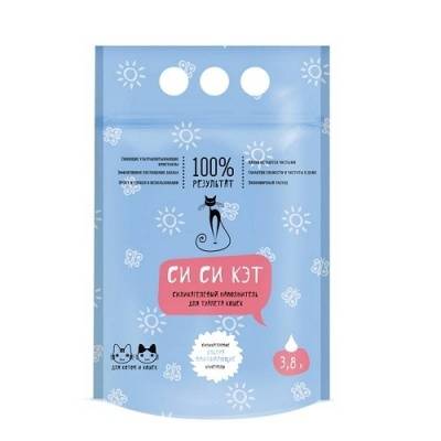 cc-cat (сиси-кэт) 3,8 л наполнитель силикагелевый п/п (1х8) /384/ (59535)
