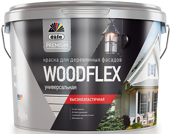 краска "dufapremium" вд woodflex высокоэластич для дер. фасадов база 3 0,81л