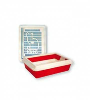 zooexpress туалет lucky для кошек с рамкой 40,5х27х8см (1х15)