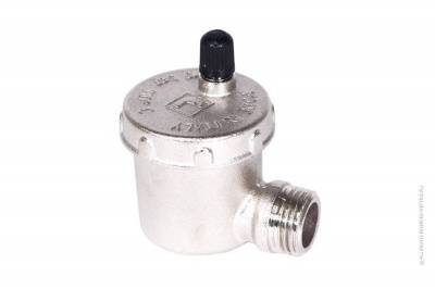 авто-воздухоотводчик боковой, никель 1/2"