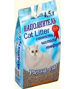 pussy-cat наполнитель цеолитовый впитывающий 4,5 л (1х3)