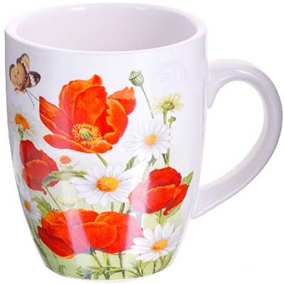 28130 кружка 310 мл маки lr (х60)