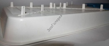 zooexpress туалет адам для кошек с сеткой, высокие ножки 38,5х27х6,5см (1х20)