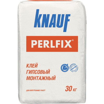клей гипсовый монтажный knauf перлфикс 30кг (40шт/под)
