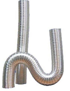 алюминиевый гофрированный воздуховод до 2,5м d 100