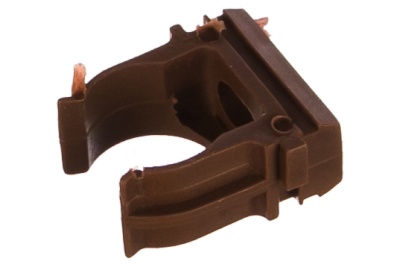 крепеж-клипса для трубы 16мм (дуб/венге)