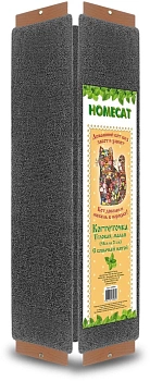 homecat 58х21 см когтеточка с кошачьей мятой угловая малая