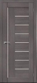 дверное полотно "палермо" до-80 грей эко шпон (овал) хит