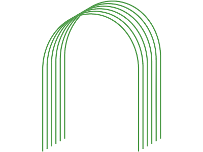 дуги металл в пвх 10мм - 3,5м х 6 шт