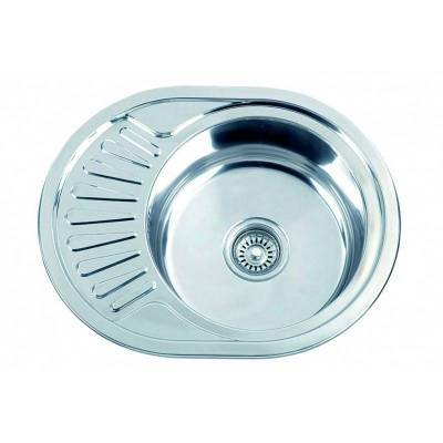 мойка mln-5745 универс. овальная 0,8/180 (*12) 125 размер: 570*450 с сифоном, отводом, уплотнителем и крепежом