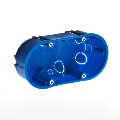 коробка установочная гск двухместная 140х65х45мм гипрок 10142