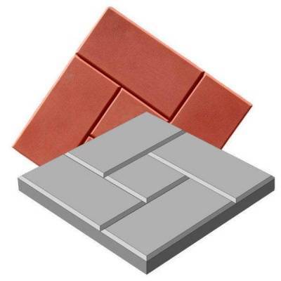 "12 кирпичей" 500х500х50 (красный)