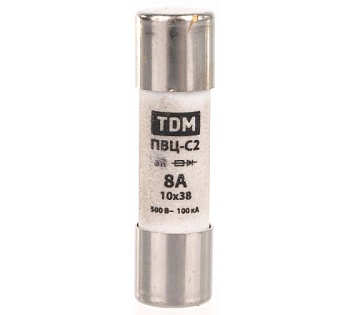 плавкая вставка пвц-с2 10х38 8а tdm sq0729-0006 распродажа..