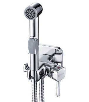 смеситель с гигиеническим душем solo lm7165c скрытый монтаж цвет хром