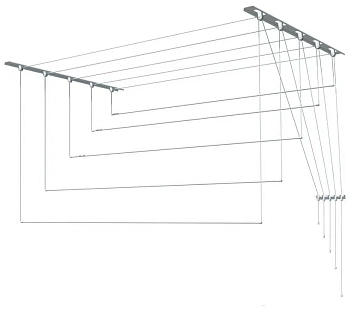 сушилка д/белья "лиана" потолочная (2 м)