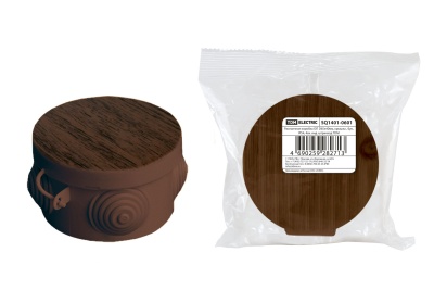 коробка распаячная оп 65х40мм, крышка, бук ip54, 4вх. инд. штрихкод tdm sq1401-0601