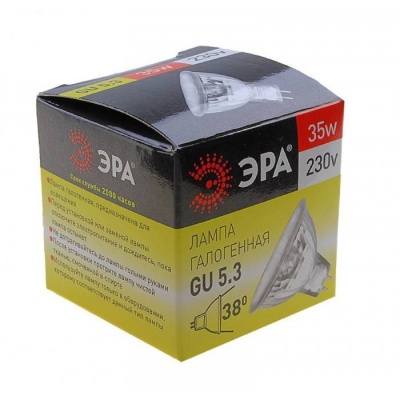 лампа галогенная эра mr16 35w-230v