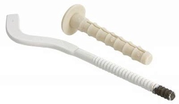 кронштейн для рад. с дюбелем белый 7(8)*180мм