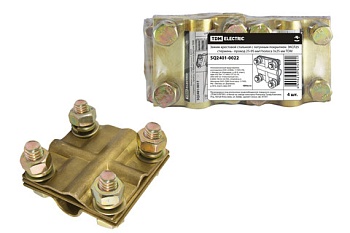 зажим крестовой зксл25 стержень - провод 25-95мм2/полоса 3х25мм tdm распродажа