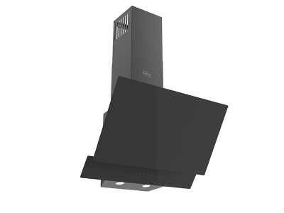 вытяжка кухонная "оasis" nf-60b(fr) черный 1led/850м3/сенсор с воздухоотводом