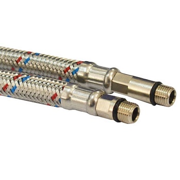 monoflex-stot 1,0м гибкая подводка для смесителя (сшитый пэ) 1/2" м10
