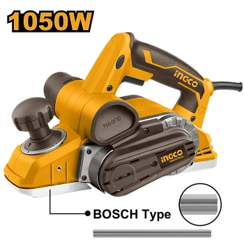 рубанок сетевой ingco pl10508, 1050вт, 82мм