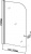 шторка для ванны 150*75, стекло 6 мм, прозр sg-750 шторка для ванны 150*75, стекло 6 мм, прозр sg-750