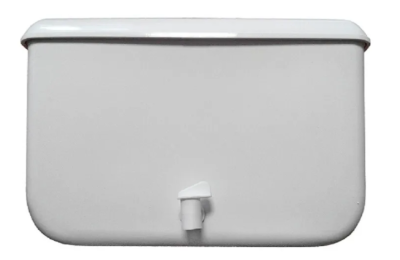 рукомойник дачный пластиковый 10л (с краном), белый/белый мрамор