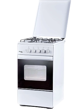 плита газовая лада nova 4-х комф. rg 24044 w 50см белая