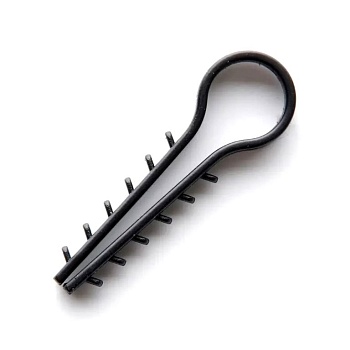 дюпель-хомут для крепления кабеля "елочка" круглый (черный), дх-ел-к-ч полиамид р/диам д10