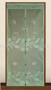 штора антимоскитная на дверь на магнитах dekotex image th-02 green 100*210см (1/20)