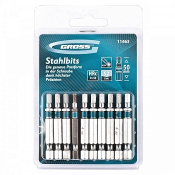 бита hex 4х50, сталь s2 // gross