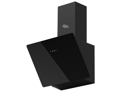 вытяжка кухонная "оasis" nb-60b(v) черный 2led/1000м3/сенсор