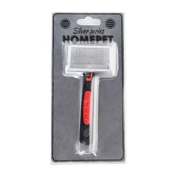homepet silver series 14 см х 6,3 см размер s пуходерка металлическая