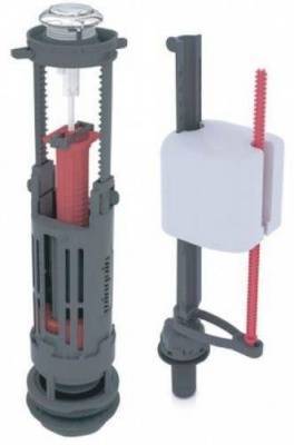 комплект арматуры: слив. двухрежимный механизм 3/6 lwirquin one, заливной клапан compact 10975012