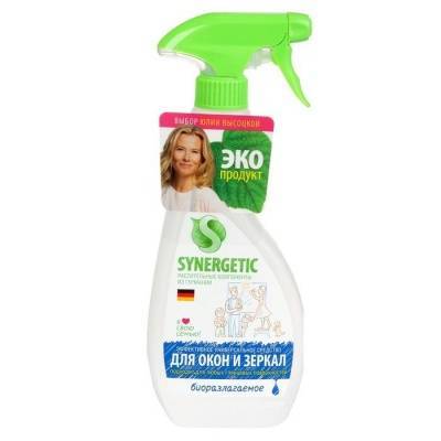 средство для мытья окон,зеркал,мебели и бытовой техники"синергетик" 0,5л (триггер)/15