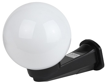 садово-парковый светильник эра нбу 01-60-201 шар опаловый настенный ip44 е27 max60вт d200mm