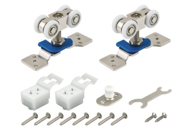 комплект роликов для раздвижных дверей diy comfort 60/4 kit (877)