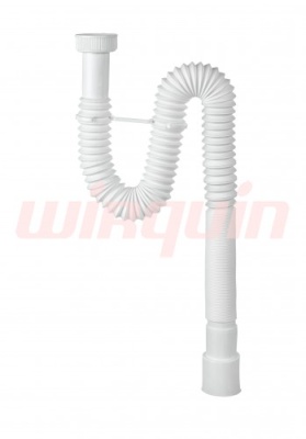 сифон гофрированный "мини элит" 1 1/4" х 40/50 мм без выпуска, удлинённый l1200 мм.