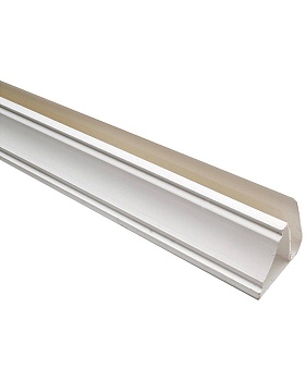 плинтус потолочный для панелей 8мм 3,0м "идеал ламини" белый глянцевый / 001-g