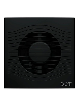 slim 4c matt black, вентилятор осевой вытяжной с обратным клапаном d 100, декоративный