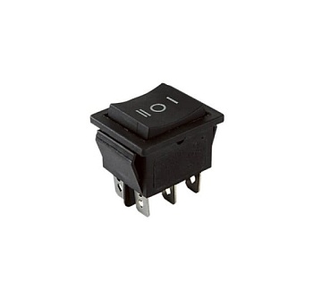 клавишный переключатель yl-206 черный 3 положения 2з+2з tdm