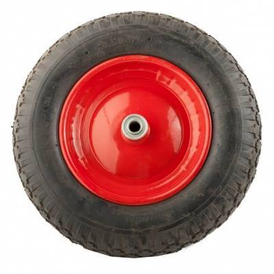 колесо д/т строит. pr3500-16 14х350х8 16/68мм (сварное,красное) модель wb5009s распродажа