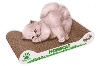 homecat когтеточка мятная волна малая 41х24х10 см (гофрокартон)