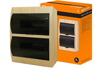 бокс щрh-п-24 модулей навесной пластик ip40 "эко" (сосна) tdm sq0901-0018