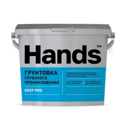 грунтовка глубокого проникновения hands deep pro 10л