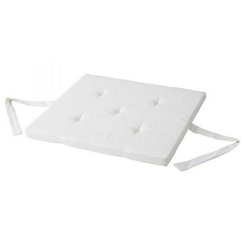 подушка "ирис" н/стул 37х37х2,5 белый 2080-20 арт.900-986-91 распродажа