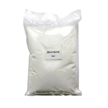 глюкоза (декстроза моногидрат), упаковка 1кг (+- 50гр)