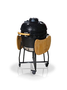 гриль керамический tuscar skl24 (61см, решетка-гриль, раздвижные столешницы, тележка на колесах, черный)