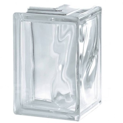 стеклоблок угловой 90° бесцветный волна 190х132х132х80 мм распродажа..